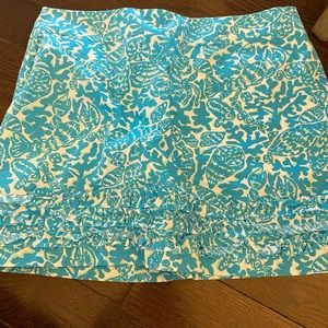 Lilly Pulitzer ruffle hem skort
